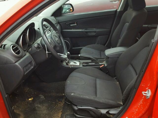 JM1BK124371648753 - 2007 MAZDA 3 S RED photo 5