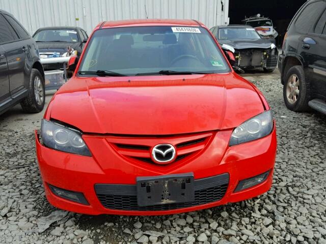 JM1BK124371648753 - 2007 MAZDA 3 S RED photo 9