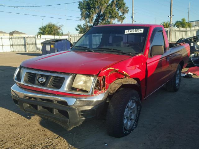 1N6DD21SXWC336552 - 1998 NISSAN FRONTIER X RED photo 2