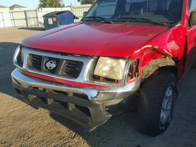 1N6DD21SXWC336552 - 1998 NISSAN FRONTIER X RED photo 9