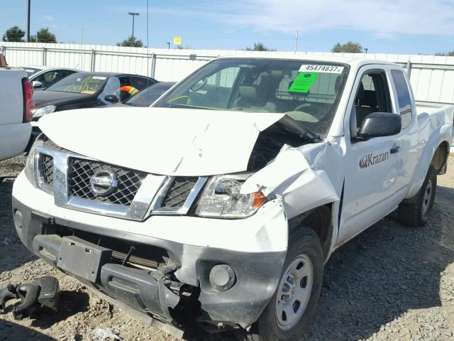 1N6BD0CT0EN708808 - 2014 NISSAN FRONTIER S WHITE photo 2