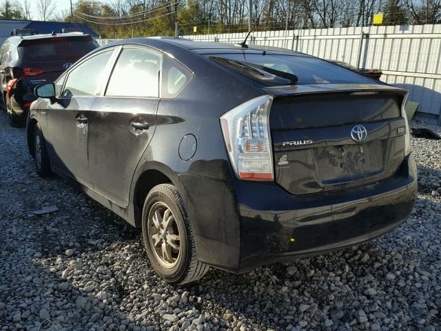 JTDKN3DU6B0290403 - 2011 TOYOTA PRIUS BLACK photo 3