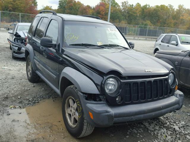 1J4GL48K36W273324 - 2006 JEEP LIBERTY SP BLACK photo 1