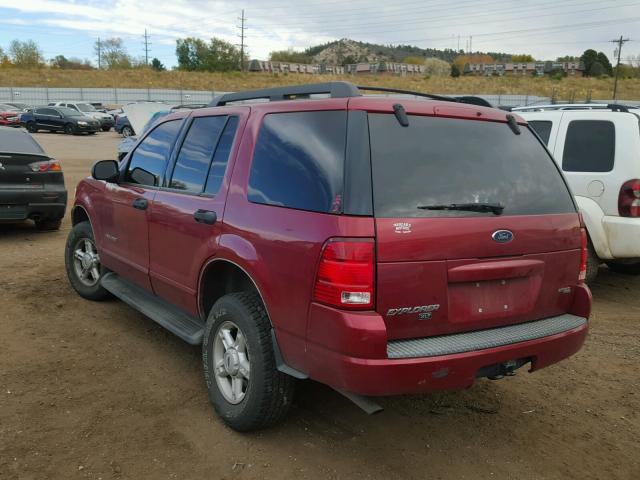 1FMZU73E65ZA49276 - 2005 FORD EXPLORER X RED photo 3