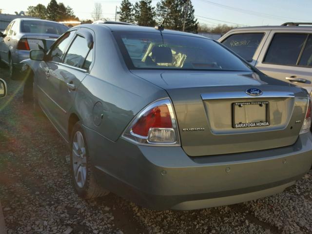 3FAHP08Z38R222566 - 2008 FORD FUSION SEL GREEN photo 3