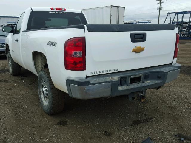 1GC0KVCG2BZ376259 - 2011 CHEVROLET SILVERADO WHITE photo 3