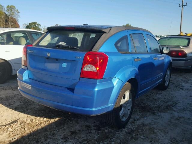 1B3HB48B48D650224 - 2008 DODGE CALIBER BLUE photo 4