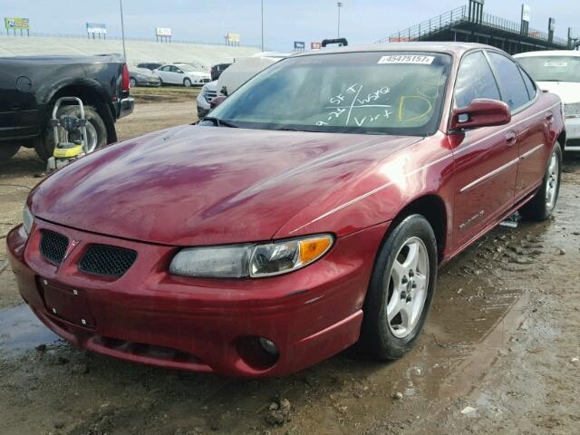 1G2WK52J72F194974 - 2002 PONTIAC GRAND PRIX RED photo 2