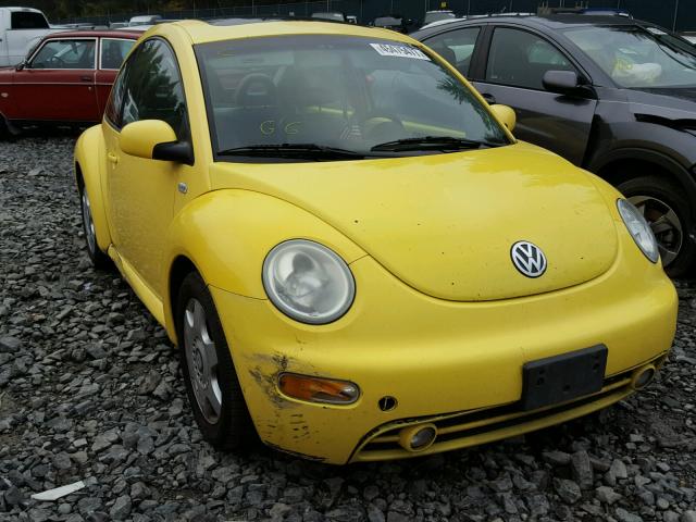 3VWCS21C91M431122 - 2001 VOLKSWAGEN NEW BEETLE YELLOW photo 1