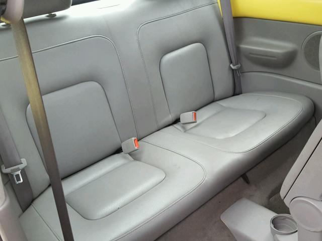 3VWCS21C91M431122 - 2001 VOLKSWAGEN NEW BEETLE YELLOW photo 6