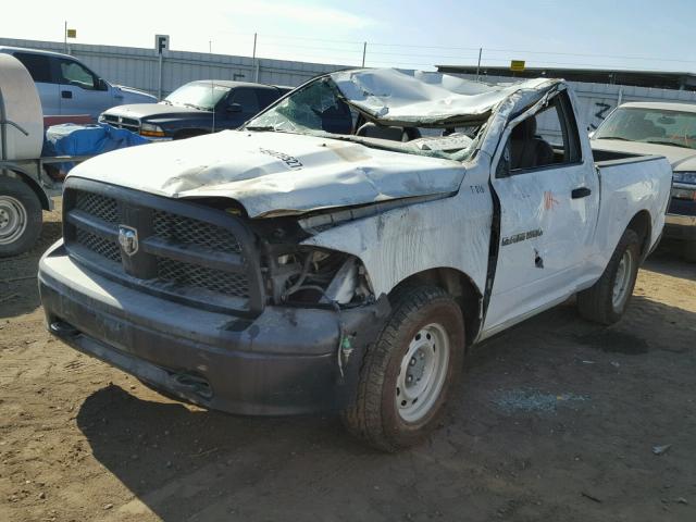 3C6JD6AP9CG197507 - 2012 DODGE RAM 1500 S WHITE photo 2