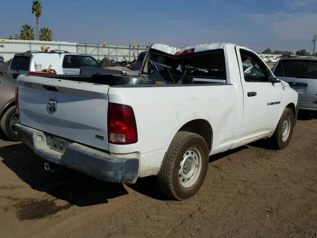 3C6JD6AP9CG197507 - 2012 DODGE RAM 1500 S WHITE photo 4