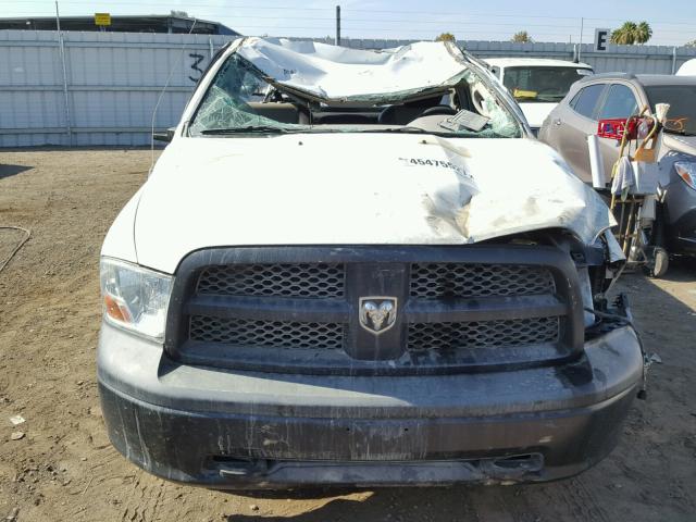 3C6JD6AP9CG197507 - 2012 DODGE RAM 1500 S WHITE photo 9