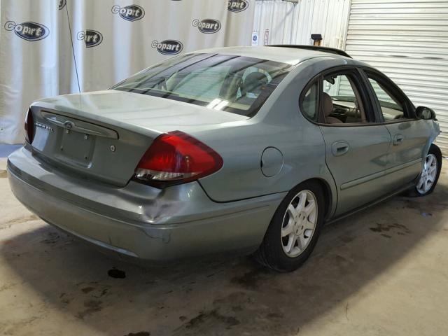 1FAFP56UX6A120460 - 2006 FORD TAURUS SEL GREEN photo 4