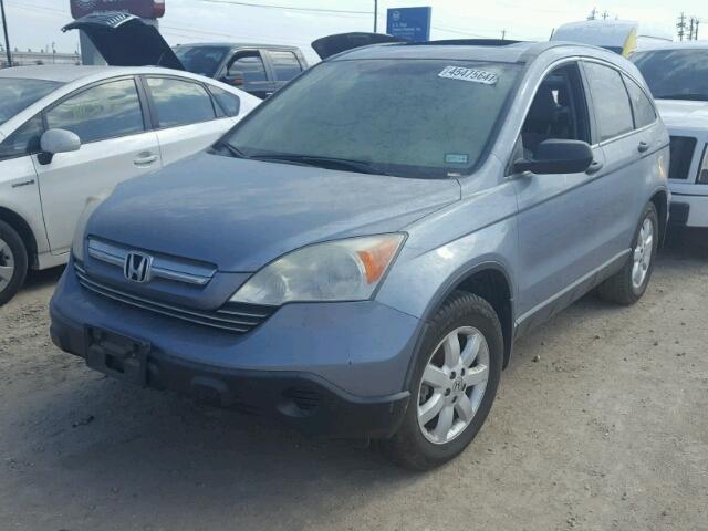 3CZRE38519G704916 - 2009 HONDA CR-V EX BLUE photo 2