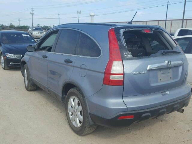 3CZRE38519G704916 - 2009 HONDA CR-V EX BLUE photo 3