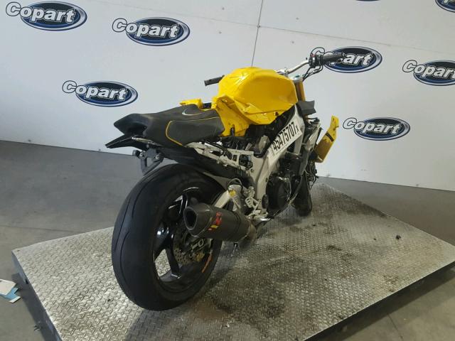 ZD4TYC000CS000116 - 2012 APRILIA TUONO VR4 YELLOW photo 4