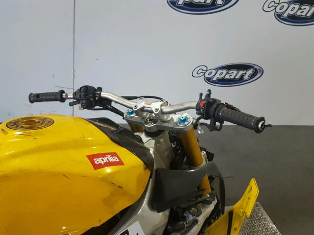 ZD4TYC000CS000116 - 2012 APRILIA TUONO VR4 YELLOW photo 5