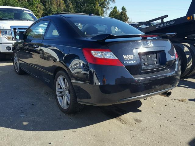 2HGFG21527H705000 - 2007 HONDA CIVIC SI BLACK photo 3