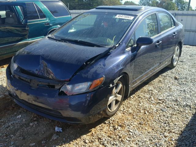 1HGFA16847L093383 - 2007 HONDA CIVIC EX 蓝色 照片 2