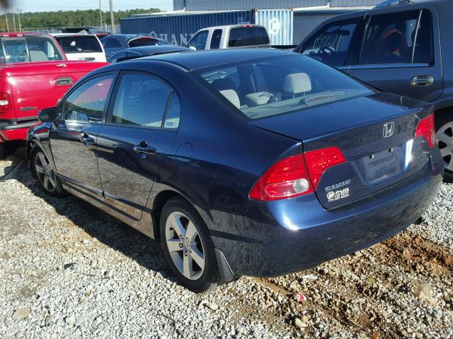 1HGFA16847L093383 - 2007 HONDA CIVIC EX 蓝色 照片 3