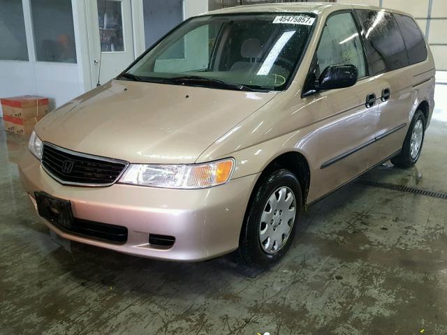 2HKRL18531H530505 - 2001 HONDA ODYSSEY LX GOLD photo 2