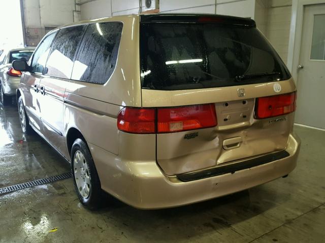 2HKRL18531H530505 - 2001 HONDA ODYSSEY LX GOLD photo 3