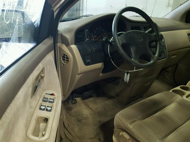 2HKRL18531H530505 - 2001 HONDA ODYSSEY LX GOLD photo 9