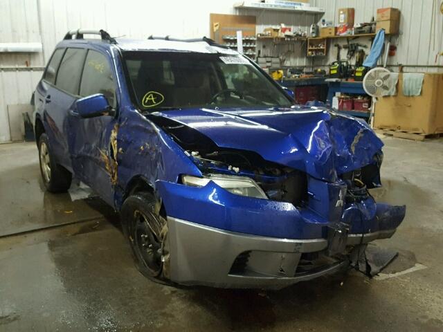 JA4LZ31F56U609104 - 2006 MITSUBISHI OUTLANDER BLUE photo 1