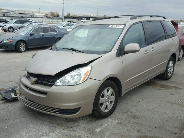 5TDZA23C05S243222 - 2005 TOYOTA SIENNA CE BEIGE photo 2