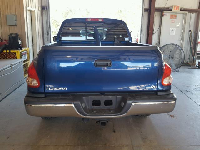 5TBRT34156S479307 - 2006 TOYOTA TUNDRA BLUE photo 6