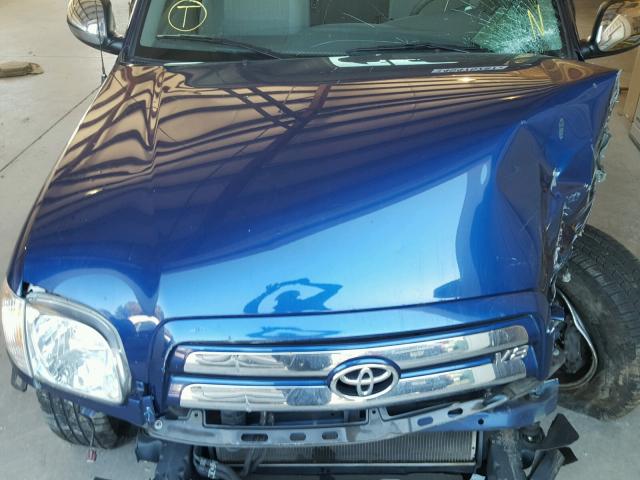 5TBRT34156S479307 - 2006 TOYOTA TUNDRA BLUE photo 7