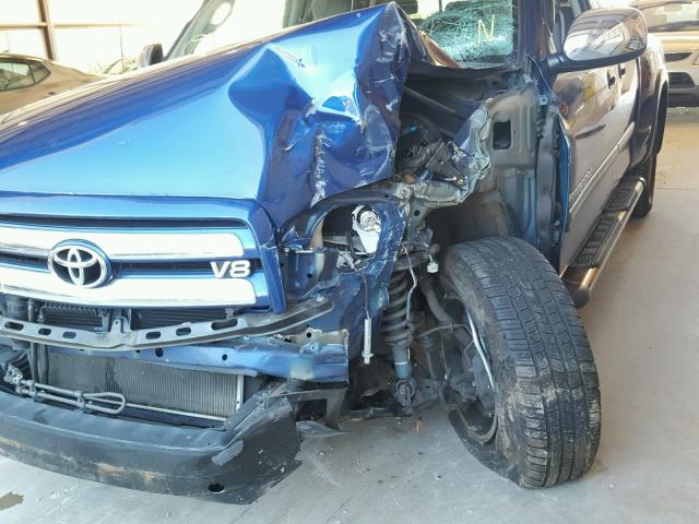 5TBRT34156S479307 - 2006 TOYOTA TUNDRA BLUE photo 9