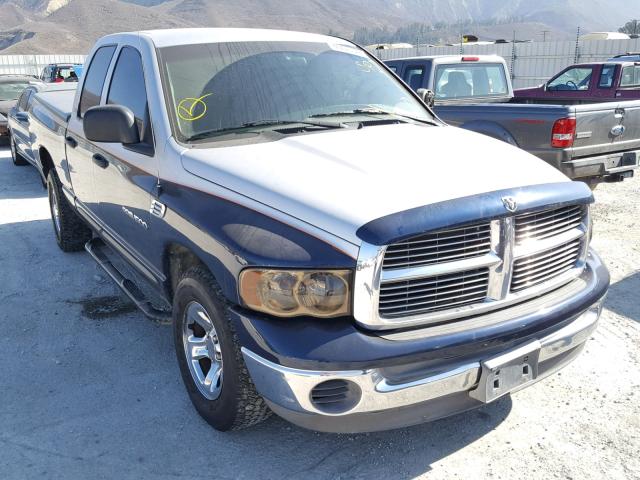 3D7HA18N02G157666 - 2002 DODGE RAM 1500 BLUE photo 1