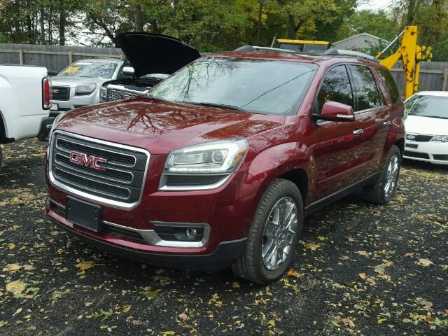 1GKKRSKD5HJ190737 - 2017 GMC ACADIA LIM BURGUNDY photo 2