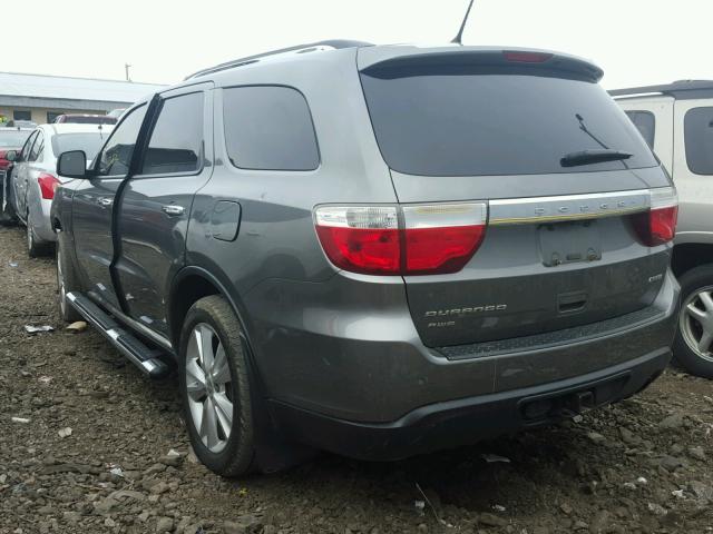 1C4RDJDG6DC509233 - 2013 DODGE DURANGO CR GRAY photo 3