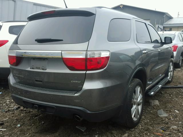 1C4RDJDG6DC509233 - 2013 DODGE DURANGO CR GRAY photo 4