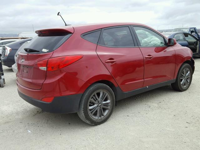 KM8JT3AF9FU071842 - 2015 HYUNDAI TUCSON GLS RED photo 4