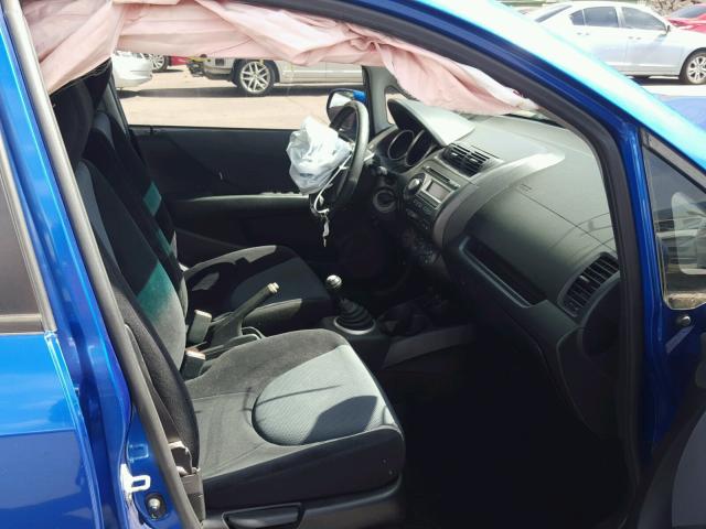 JHMGD37657S053434 - 2007 HONDA FIT S 蓝色 照片 5