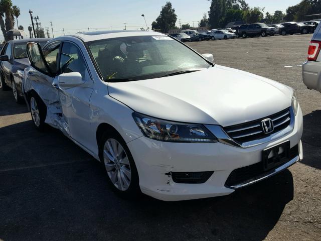 1HGCR2F81FA014537 - 2015 HONDA ACCORD EXL WHITE photo 1