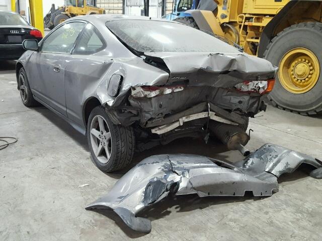 JH4DC54812C042263 - 2002 ACURA RSX GRAY photo 3