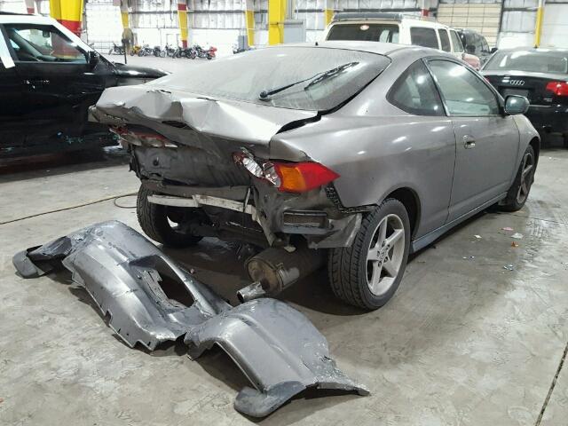 JH4DC54812C042263 - 2002 ACURA RSX GRAY photo 4