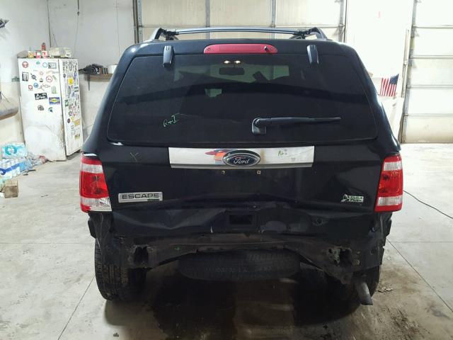 1FMCU0EG0AKC08016 - 2010 FORD ESCAPE LIM BLACK photo 9