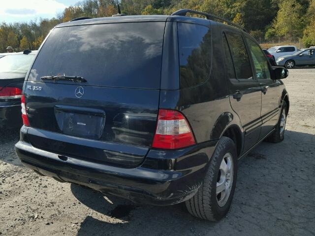 4JGAB57E34A468281 - 2004 MERCEDES-BENZ ML 350 BLACK photo 4