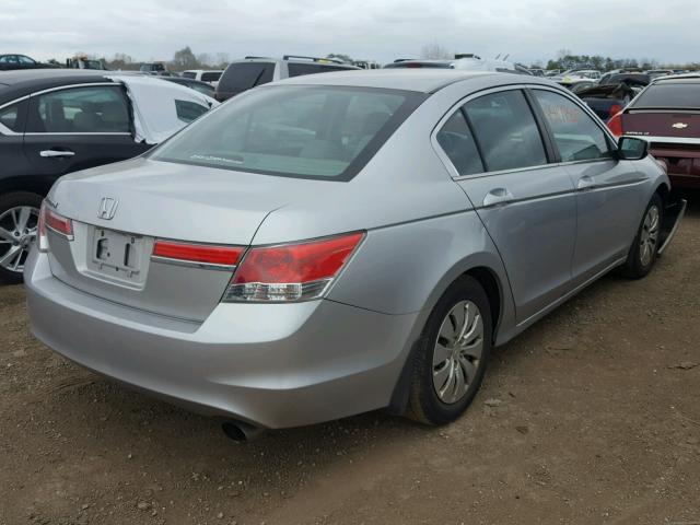 1HGCP2F34CA176331 - 2012 HONDA ACCORD LX SILVER photo 4