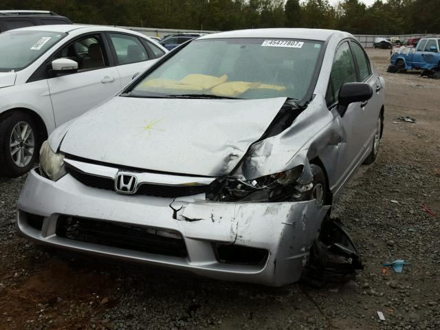 2HGFA1F39AH526866 - 2010 HONDA CIVIC VP SILVER photo 2