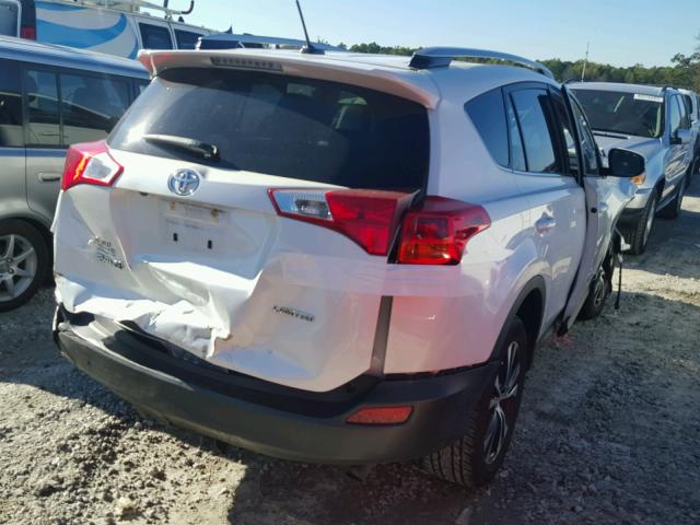 JTMYFREV2FD074760 - 2015 TOYOTA RAV4 LIMIT WHITE photo 4