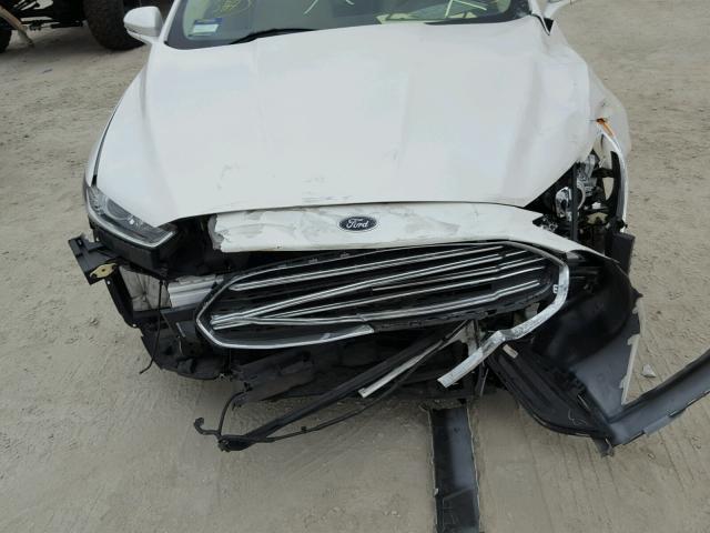 3FA6P0HR0DR383961 - 2013 FORD FUSION SE WHITE photo 7