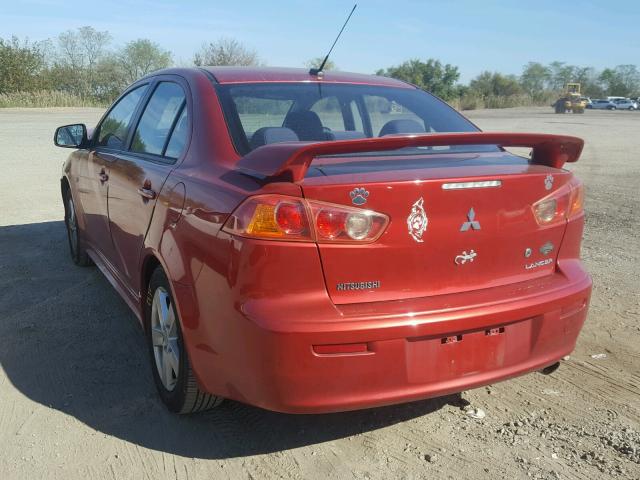 JA3AU26U99U039415 - 2009 MITSUBISHI LANCER ES/ RED photo 3