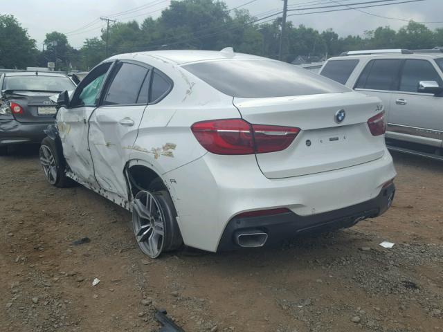 5UXKU2C53F0F95095 - 2015 BMW X6 XDRIVE3 WHITE photo 3